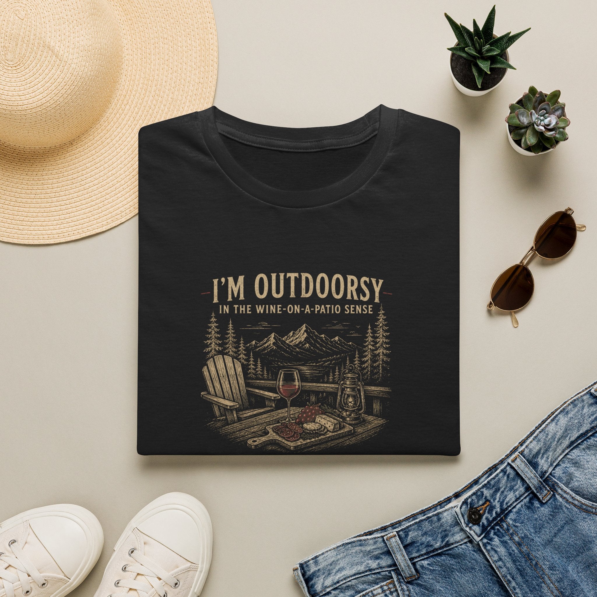 Outdoorsy Like Wine On A Patio T-Shirt