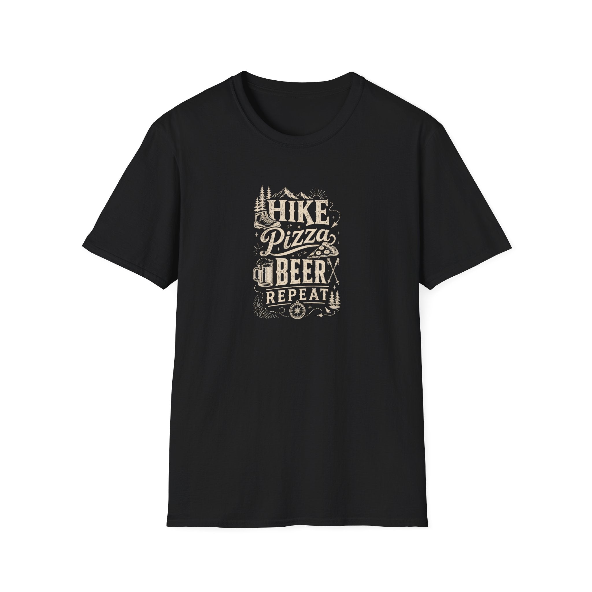 Hike Pizza Beer Repeat T-Shirt