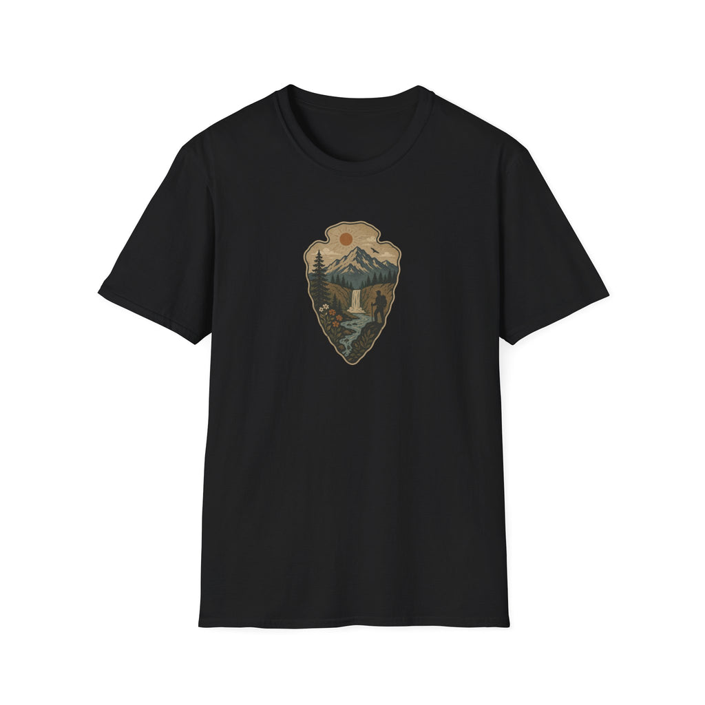 Arrowhead Waterfall Design T-Shirt