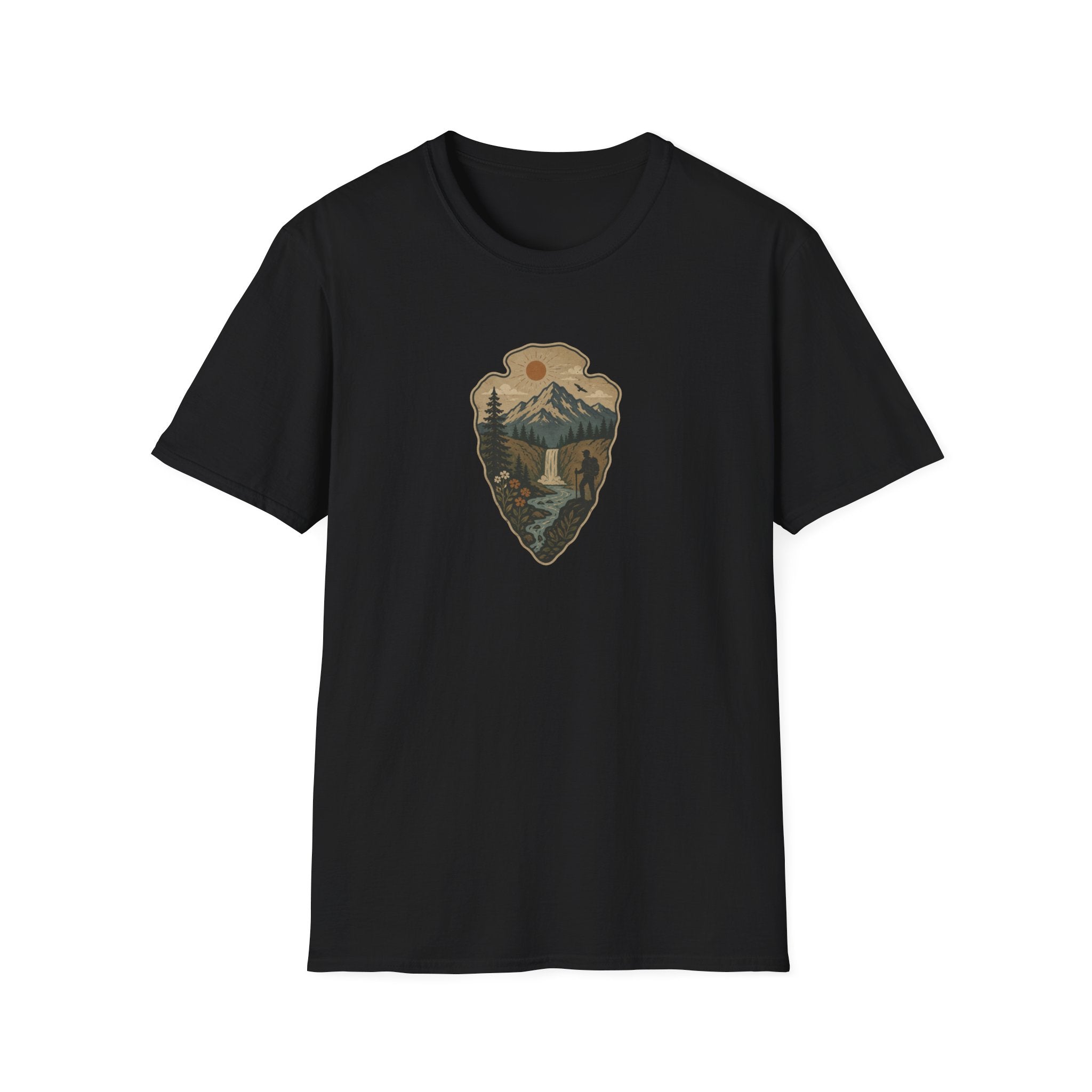 Arrowhead Waterfall Design T-Shirt