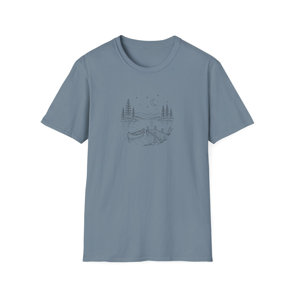 Serene Lake Illustration T-Shirt