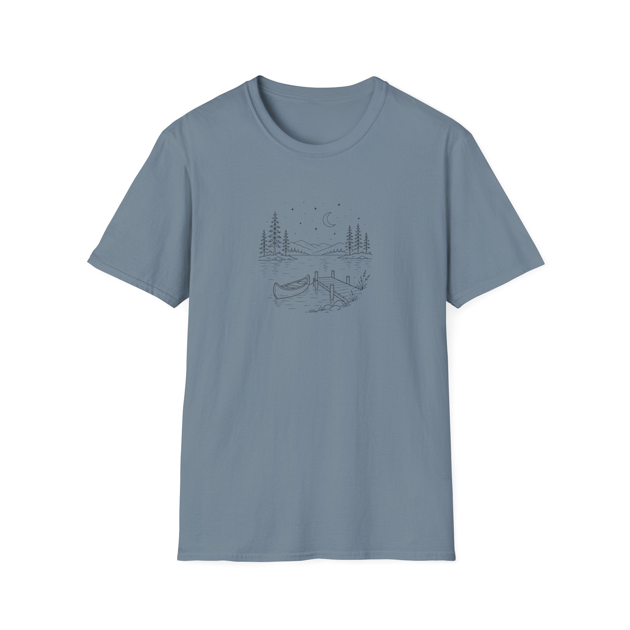 Serene Lake Illustration T-Shirt