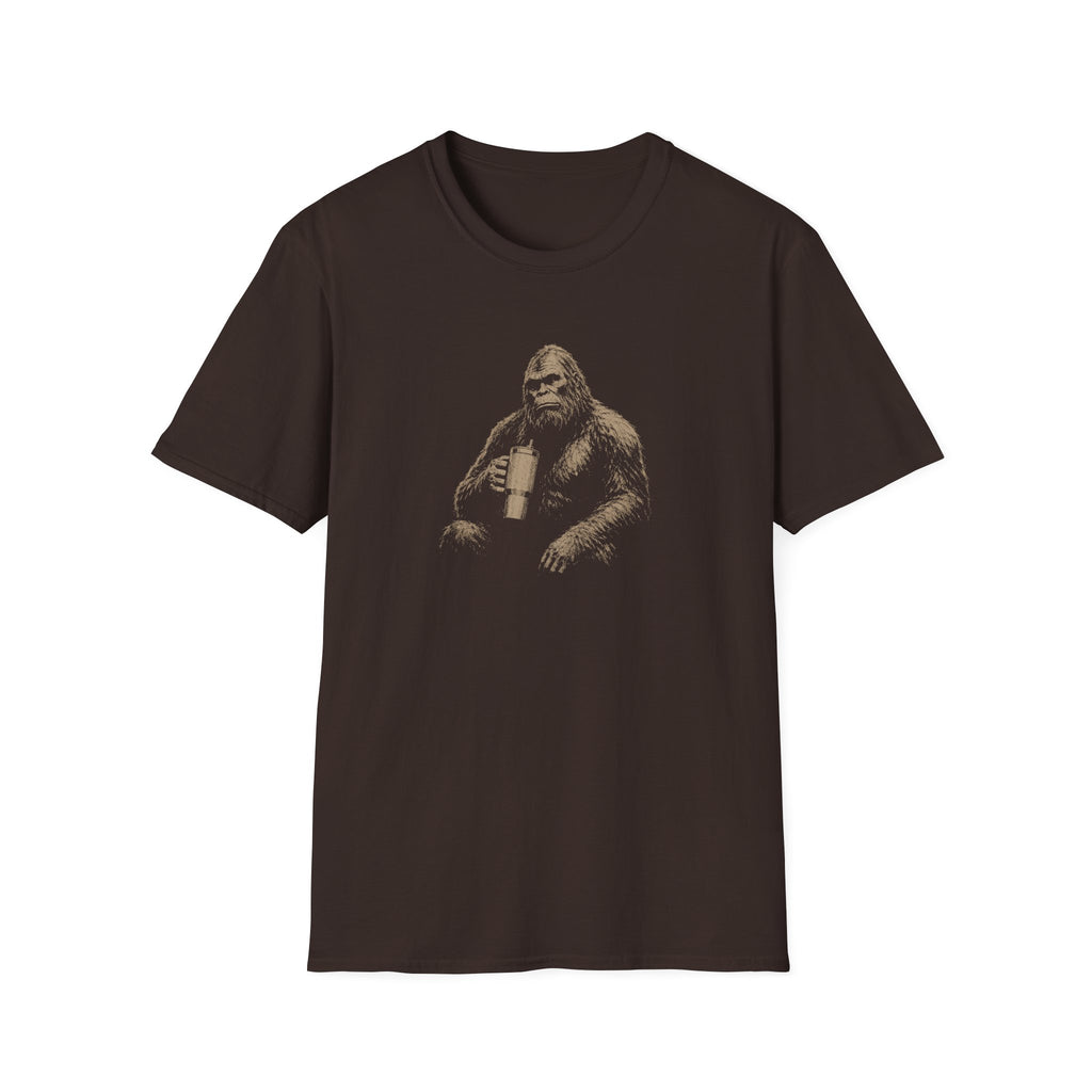Sasquatch Holding a Water Cup T-Shirt