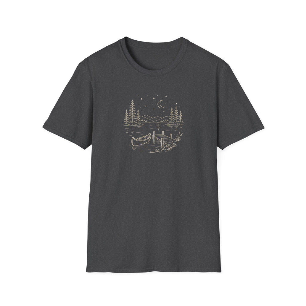Serene Lake Illustration T-Shirt