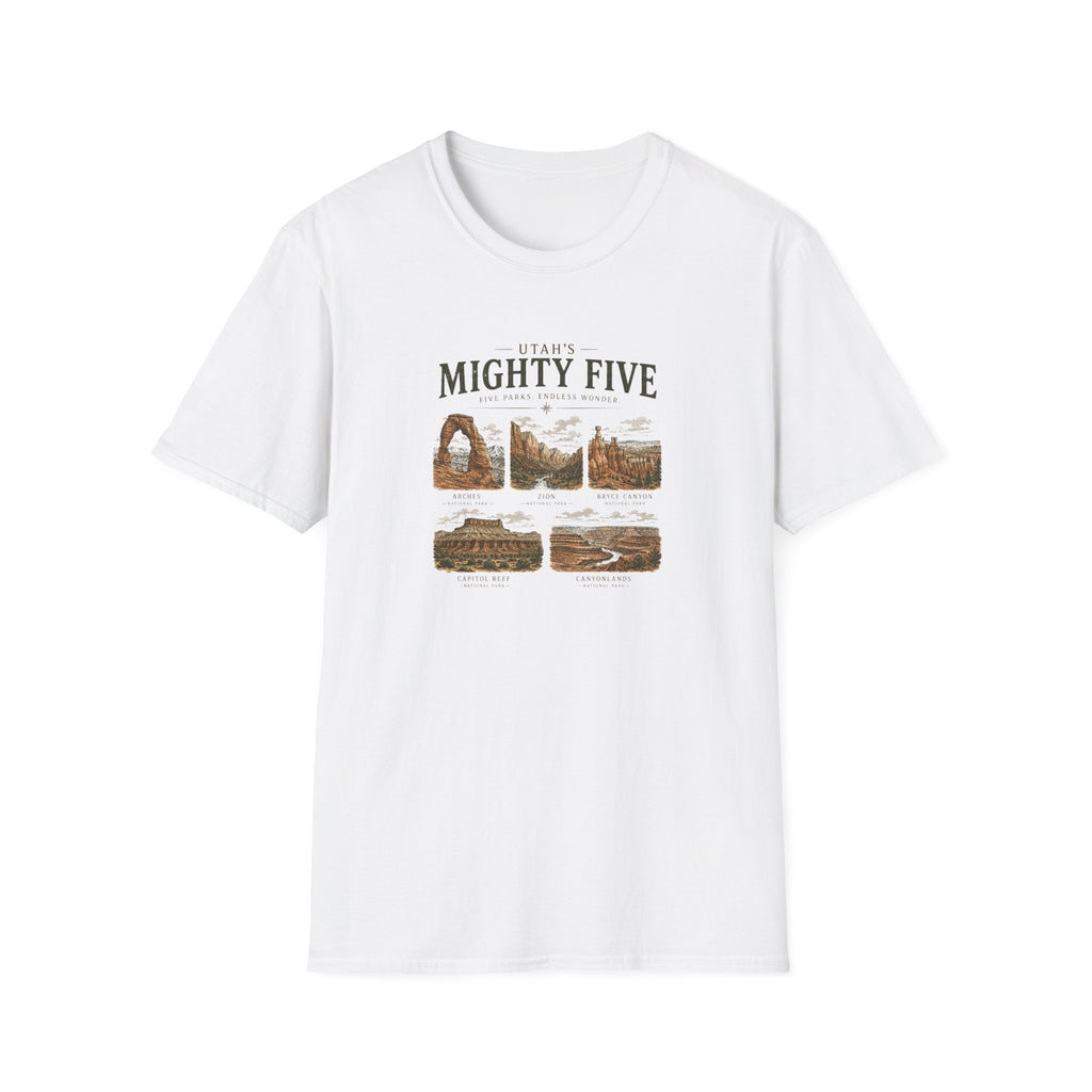 Utah's Mighty Five National Parks T-Shirt
