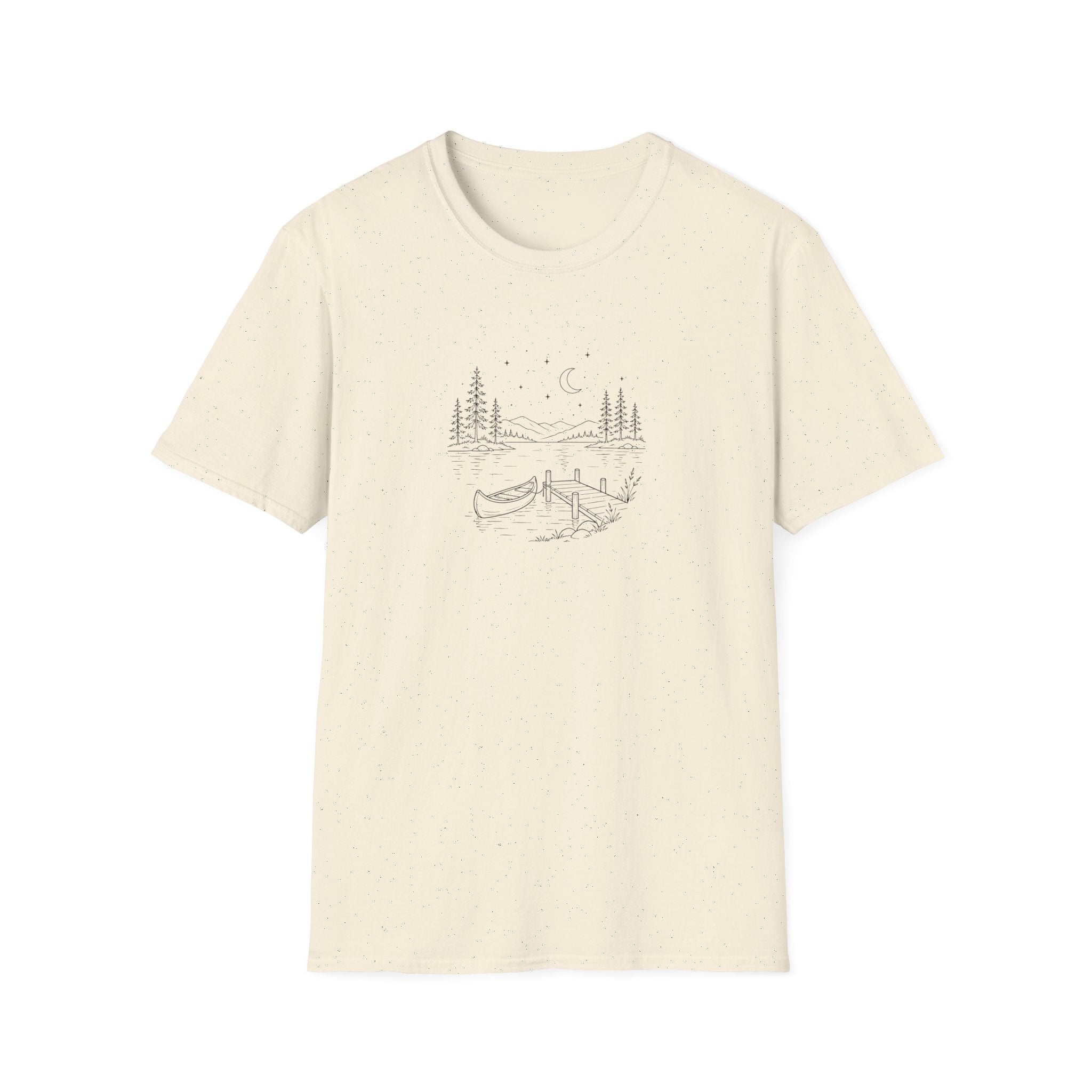 Serene Lake Illustration T-Shirt