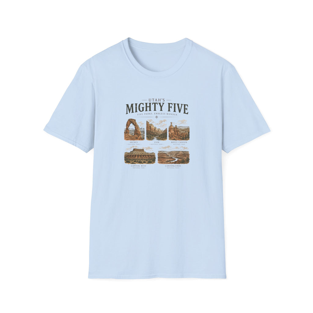 Utah's Mighty Five National Parks T-Shirt