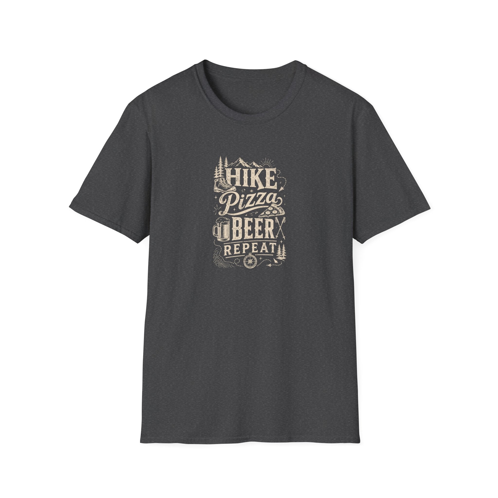Hike Pizza Beer Repeat T-Shirt