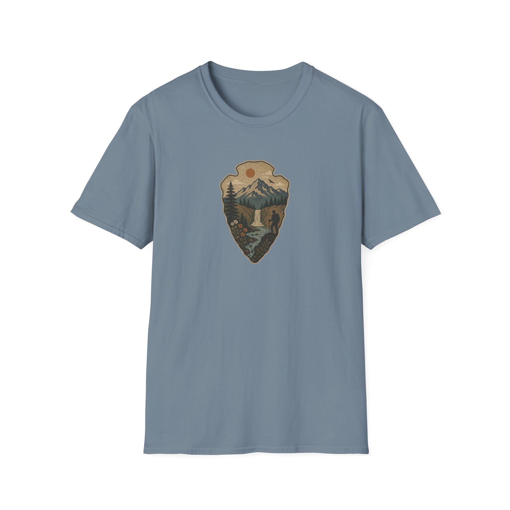 Arrowhead Waterfall Design T-Shirt