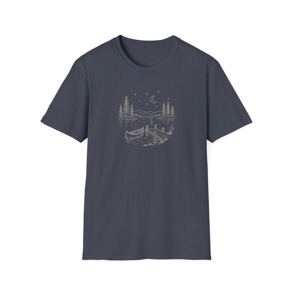 Serene Lake Illustration T-Shirt