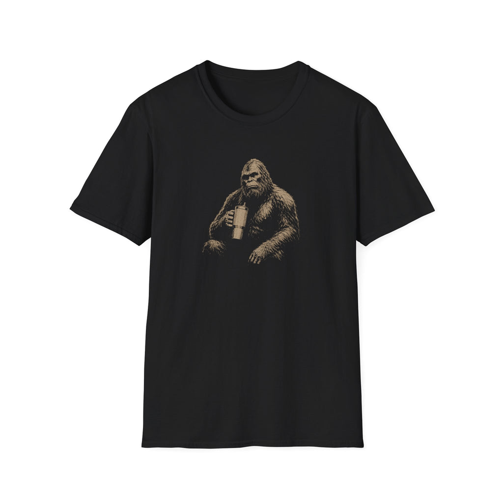 Sasquatch Holding a Water Cup T-Shirt