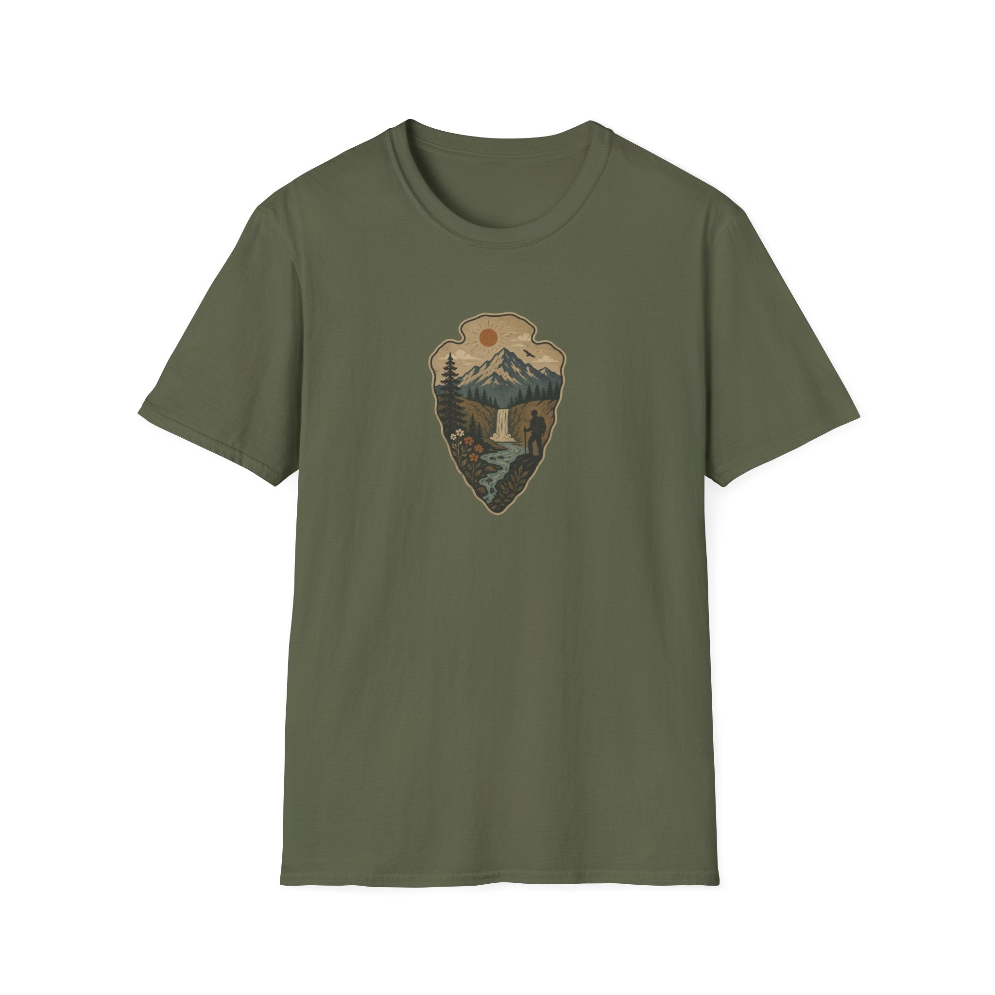 Arrowhead Waterfall Design T-Shirt