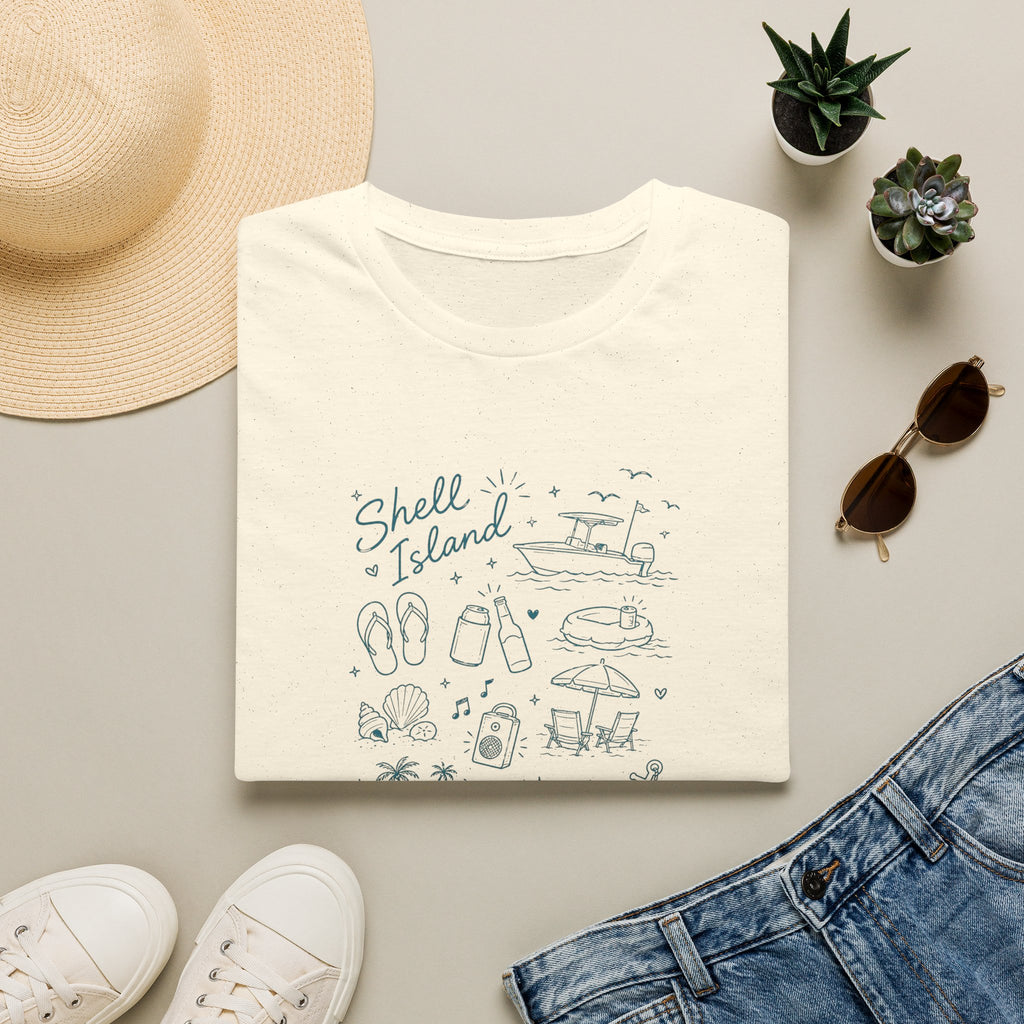 Shell Island Panama City, FL Doodle T-Shirt