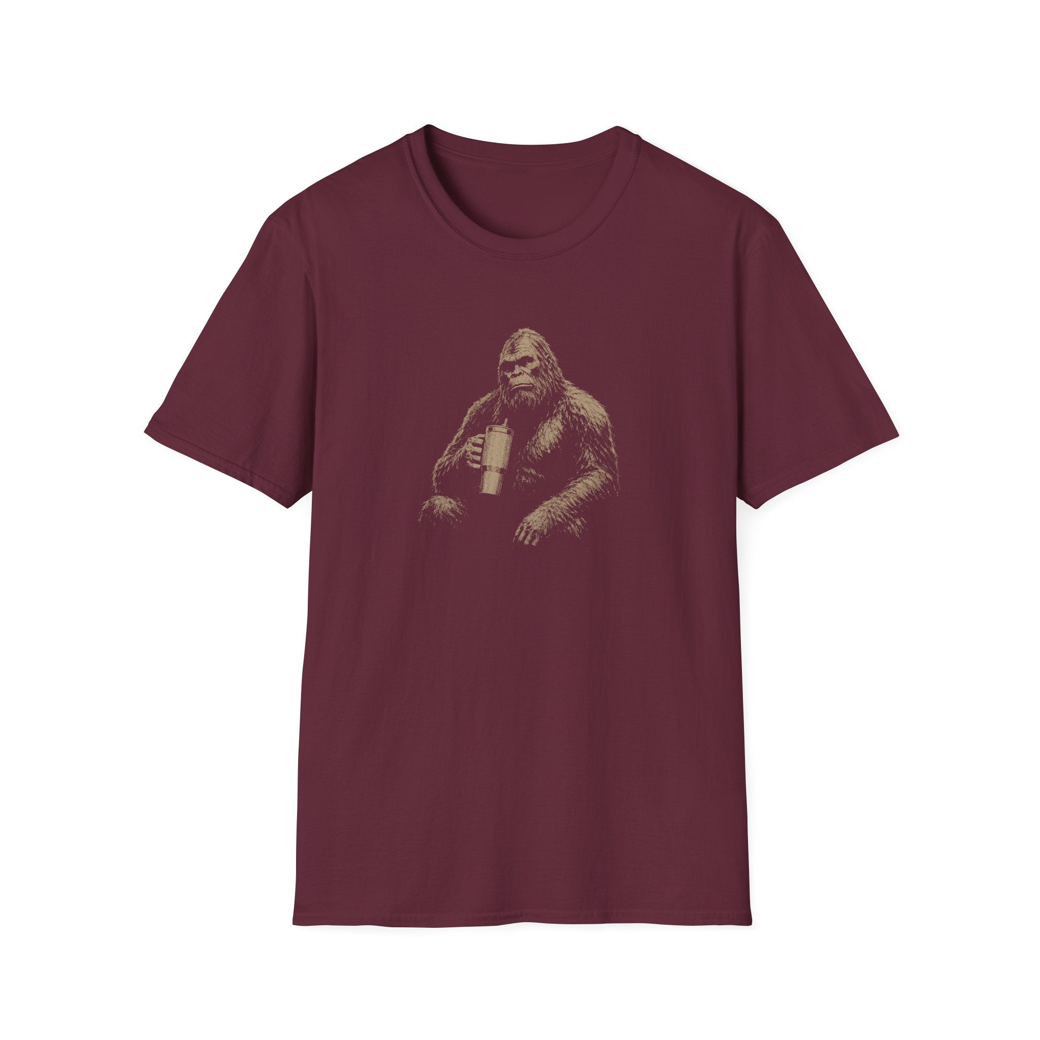 Sasquatch Holding a Water Cup T-Shirt