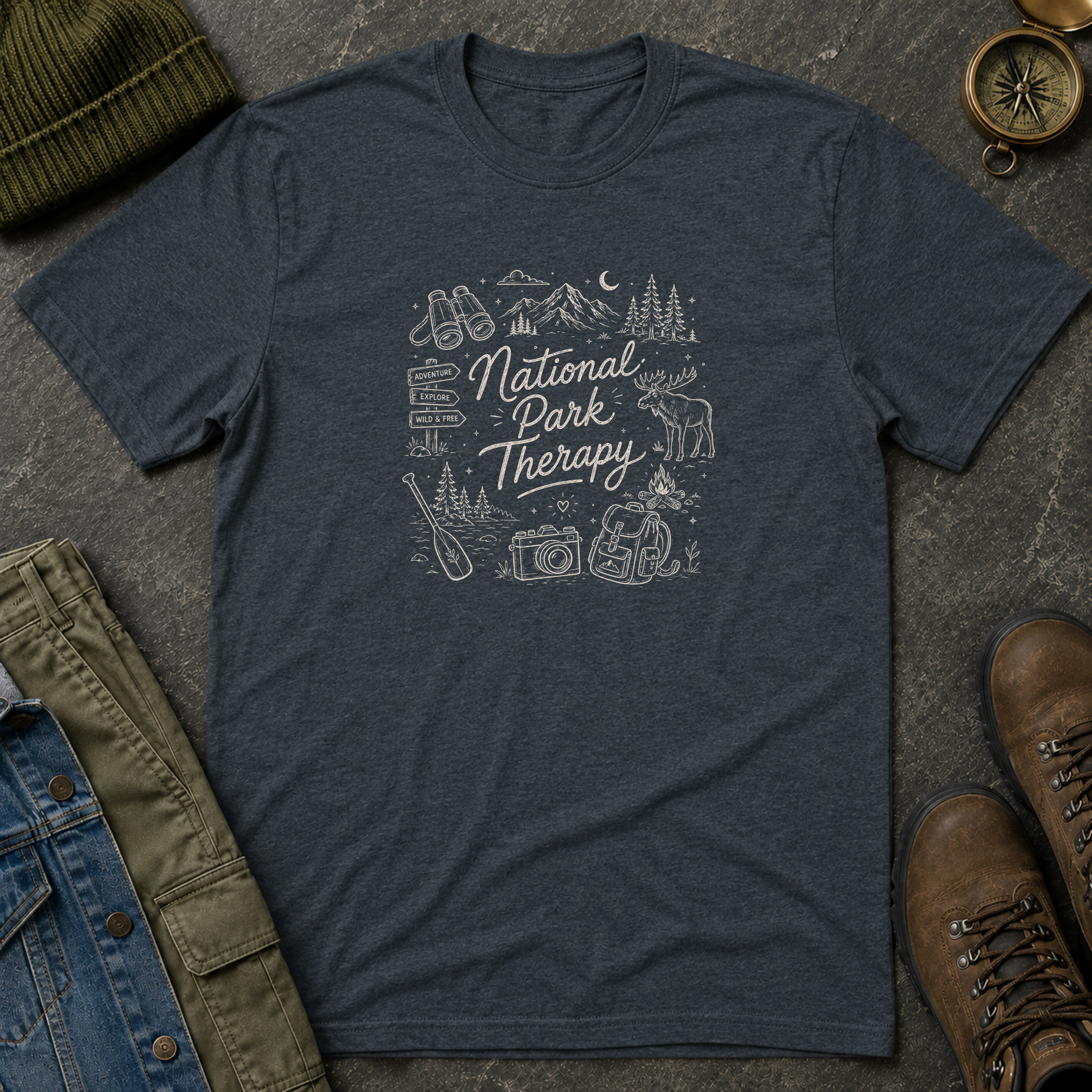 National Park Therapy Doodle T-Shirt