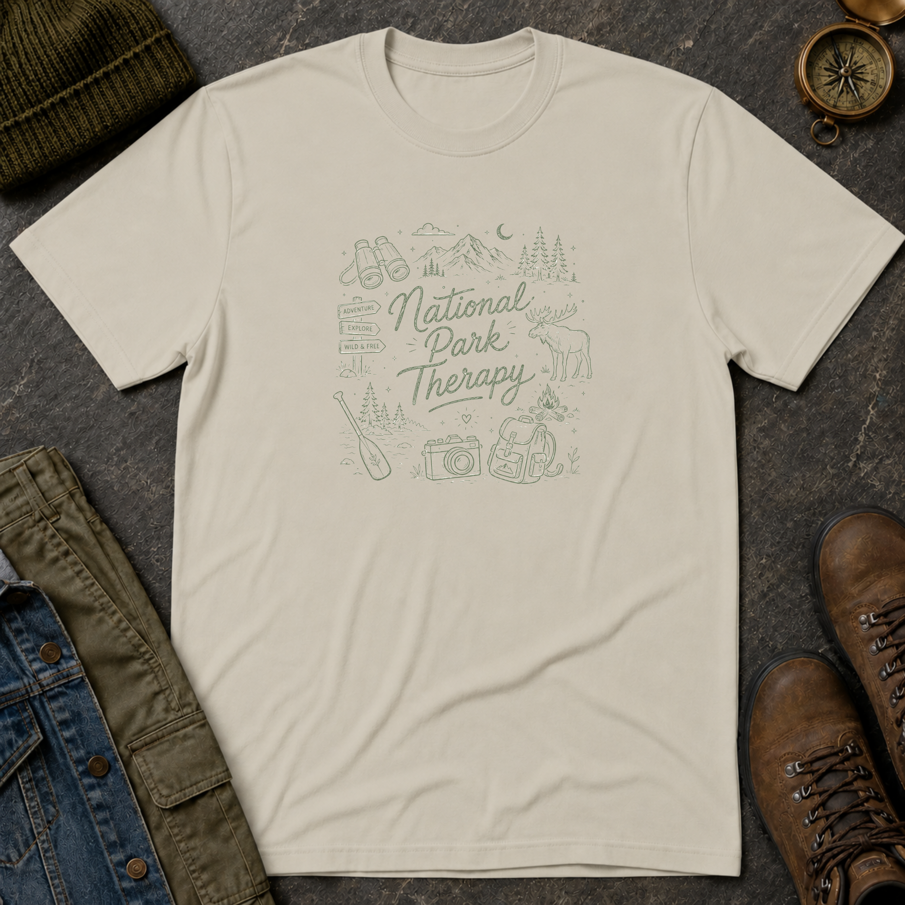 National Park Therapy Doodle T-Shirt