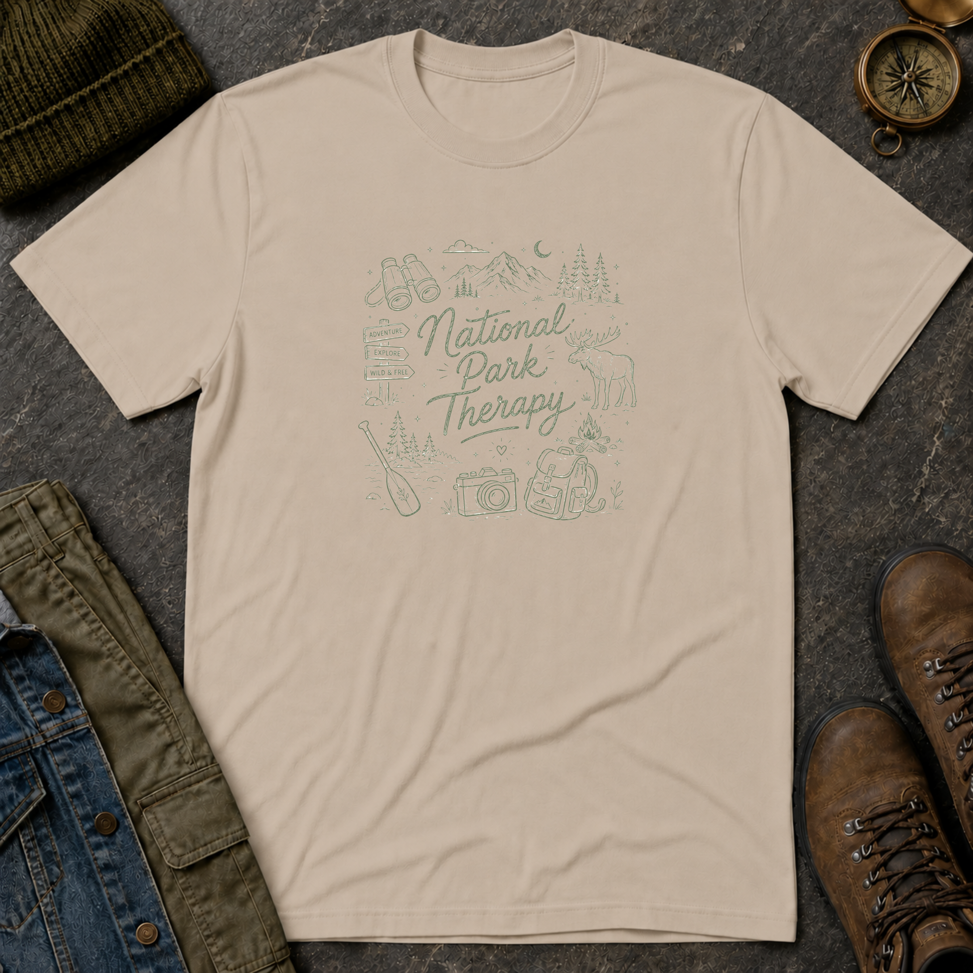 National Park Therapy Doodle T-Shirt